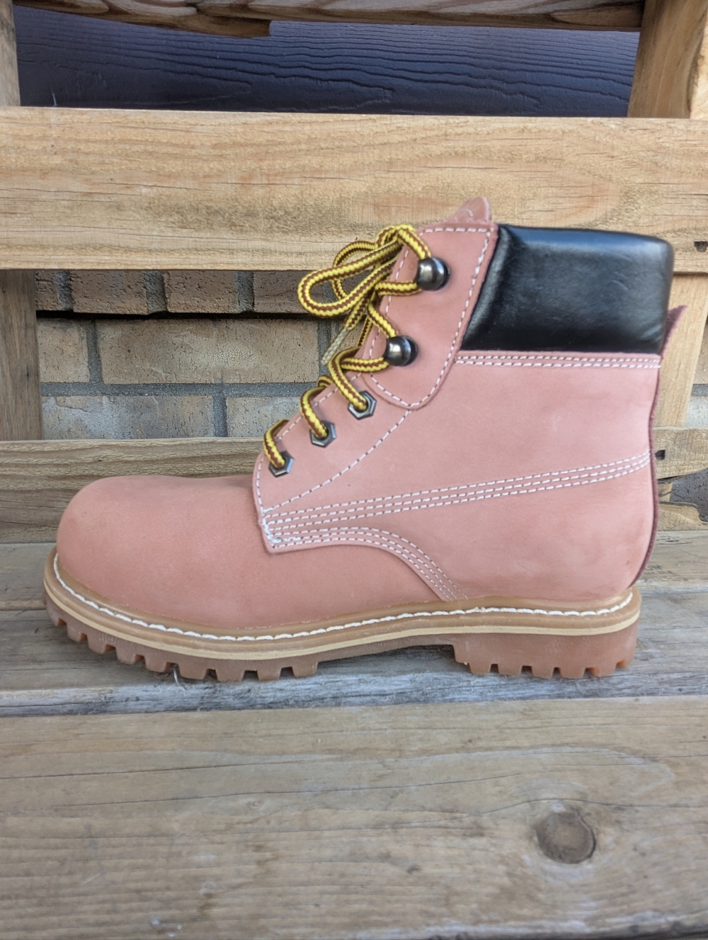 Safety Girl Boots Pink 🩷 Steel Toe Women's Size W7.5 - Picture 4 of 15